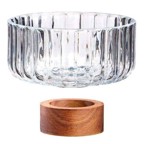 Конфетница 650мл 14*9см стекло VILLAGE (12)