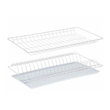 Сушилка для посуды 46,5см белая крашенная с поддоном (мг-2.3) (10)