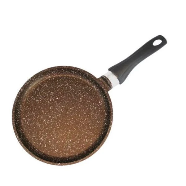 Сковорода блинная 22см алюминий АП Granit Perfection chocolate с несъемной ручкой (12)