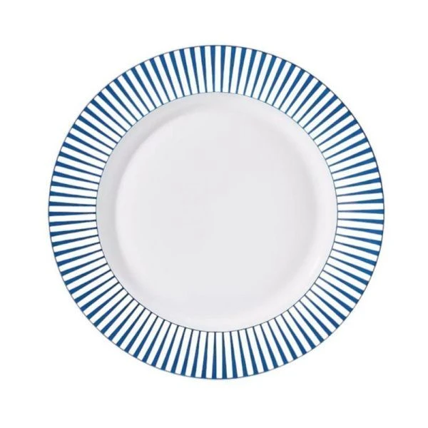 Тарелка мелкая 27см фарфор Teatro синий обеденная TET-33-B