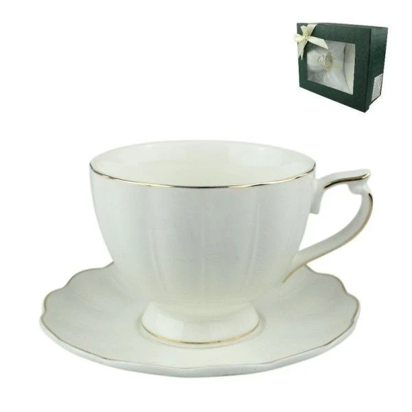 Чайный набор 2пр фарфор на 1 персону 240мл (24)