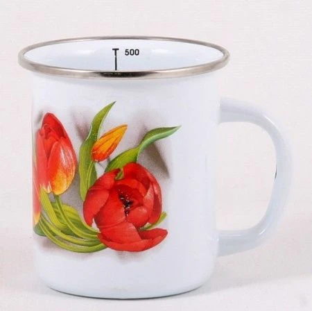 Кружка 500мл эмаль ЛАСКОВЫЙ МАЙ С-0104А/4 (10)
