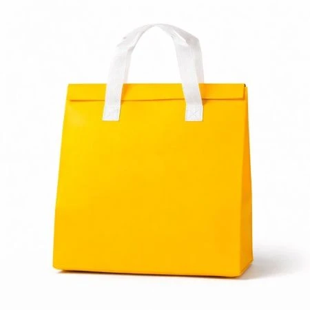 Термошоппер 45*45*29см 53л желтый с клейкой лентой (50)