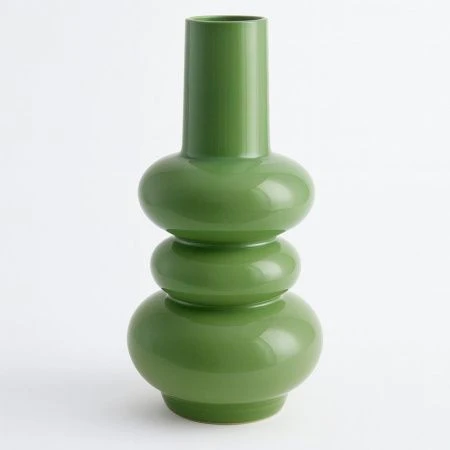 Ваза для цветов 25см керамика зеленая JC-16133 (24)