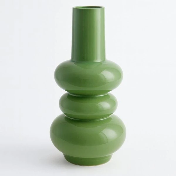 Ваза для цветов 25см керамика зеленая JC-16133 (24)