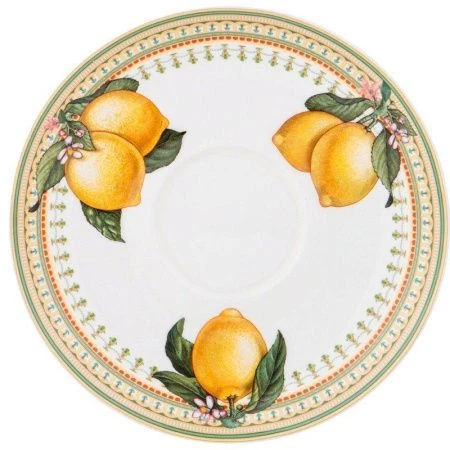 Чайный набор 4пр фарфор ЛИМОНЫ на 2 персоны 300мл (18)