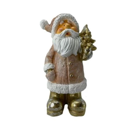 Фигурка новогодняя Дед мороз с елкой 48см полистоун