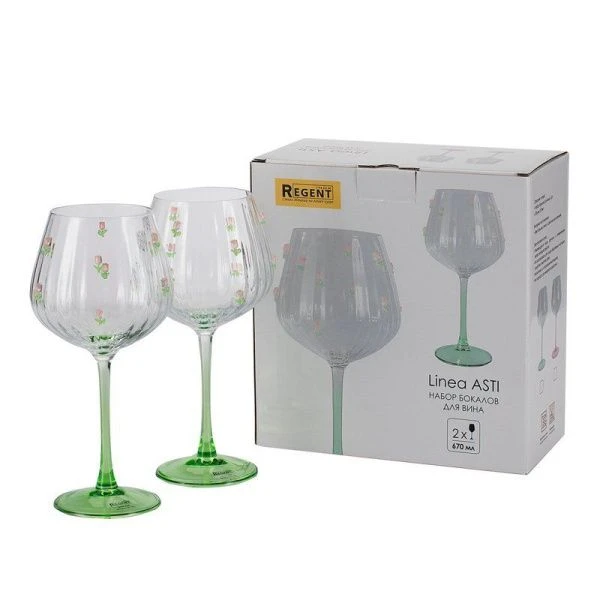 Бокалы для вина набор 2шт 670мл стекло ASTI 81-702  (12)