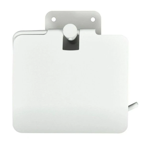 Держатель для туалетной бумаги 13,5*13,5*4,5см металл с крышкой Хром DA34-307 (12)