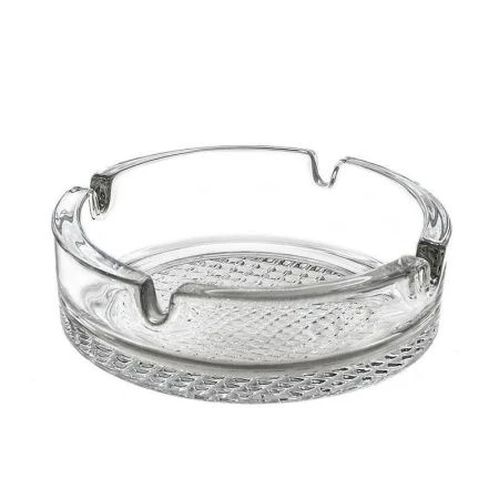 Пепельница 10*8*3,2см стекло круглая 04с1162 (24)