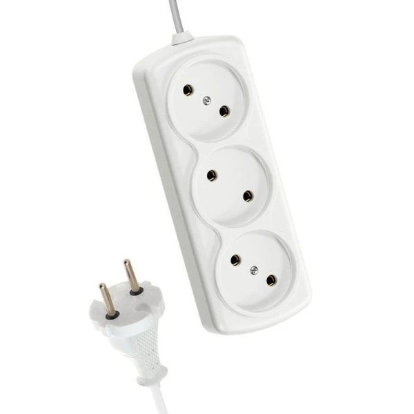 Удлинитель 3 гнезда пластик 3м 0,75кв.мм 6А ШВВП IP20 (35)