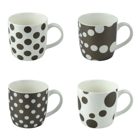 Кружка 300мл керамика ГОРОШЕК коричневая (4 вида) А607 (72) JC-7814 Кружка 300мл керамика ГОРОШЕК коричневая (4 вида) А607 (72) JC-7814