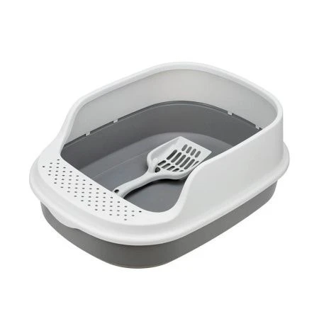 Туалет для кошек с высоким бортом 480*355мм пластик ЛЯ-МУРР + подарок совок смоки (4) Туалет для кошек с высоким бортом 480*355мм пластик ЛЯ-МУРР + подарок совок смоки (4)