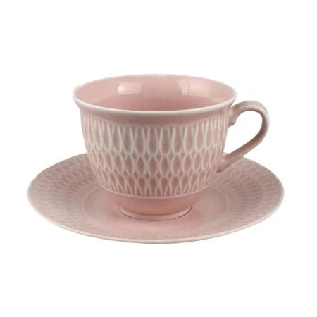 Чайный набор 2пр фарфор СОФИЯ РОЗОВАЯ на 1 персону 250мл 0884420/0880590 Sofia LB07 ВЫВОД
