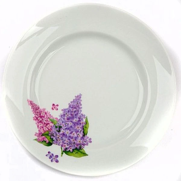 Тарелка мелкая 20см фарфор СИРЕНЬ Идиллия 2с0189 (20)