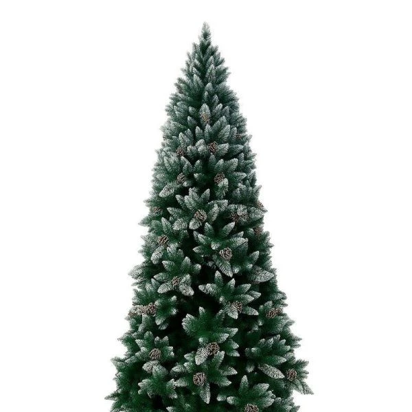 Елка искусственная 180см ЗАСНЕЖЕННАЯ с шишками 680 веток 6см pvc JC-14504/JC-14949 (1)