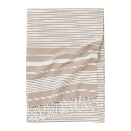 Полотенце пештемаль 100% хлопок 90*180см с кисточками KATYA бежевый