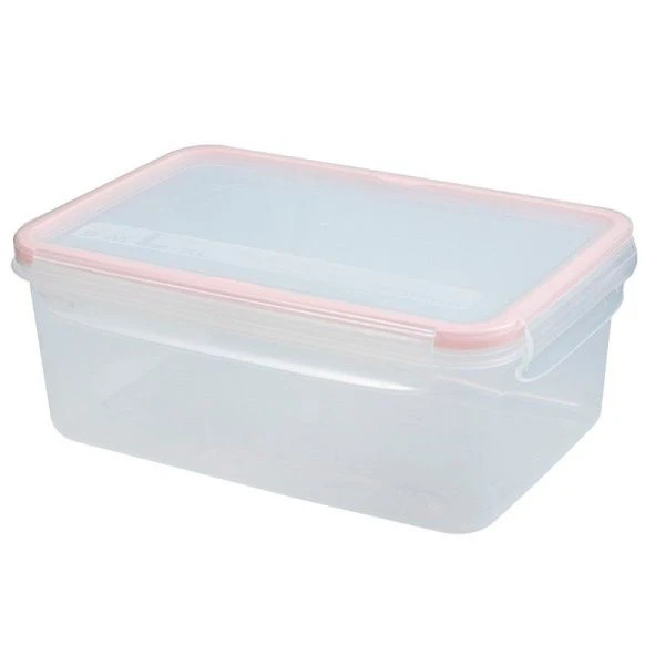 Контейнер пищевой 2,4л 239*165*94мм пластик ЭКСТРА ЛОК Bright L розовый герметичный (10)