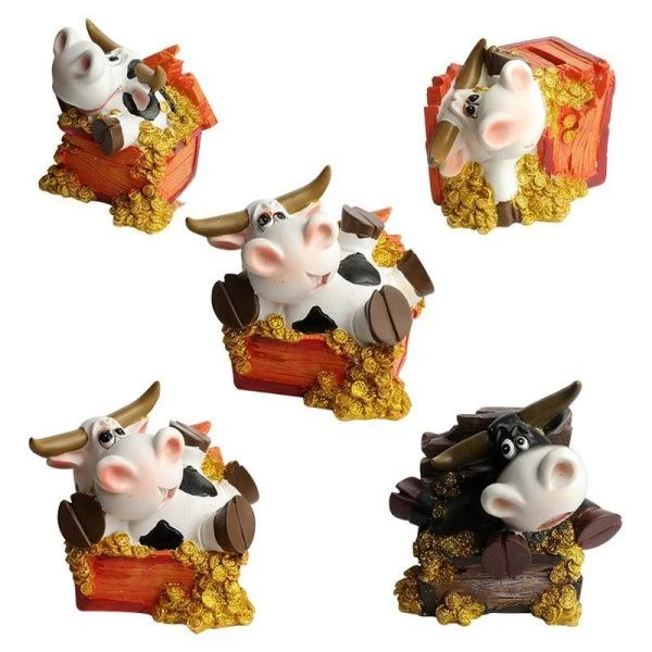 Копилка Корова / Бык полистоун 12*9*12см 12 видов (24)