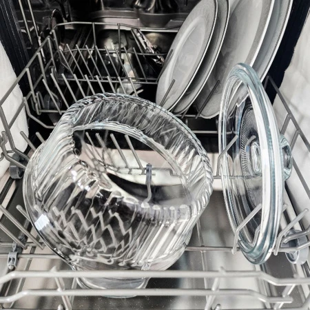 Кастрюля 2,4л стекло рифленая ТМ Appetite GC2400 (8)