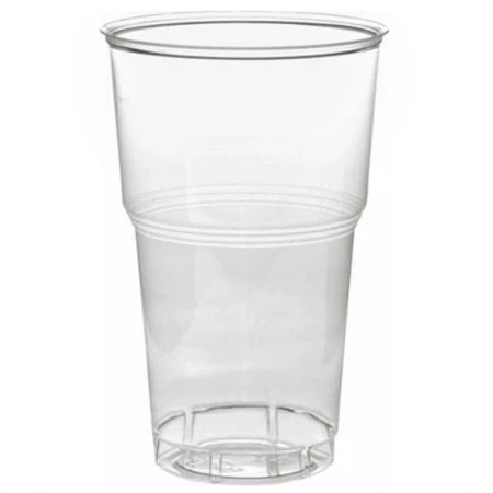 Стакан одноразовый 500мл полистирол пивной прозр. (50/1400/20/1200/1000) 170-0019