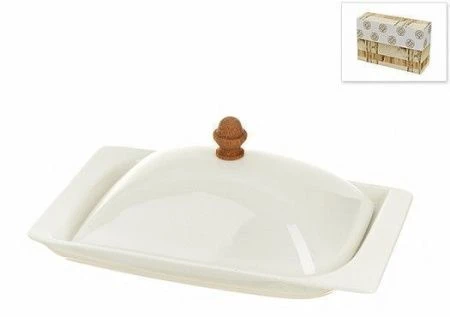 Масленка фарфор NATUREL 19,5*12*8см под.уп. 12