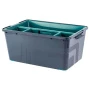 Ящик для хранения 13л пластик BERGEN FJORD с лотком и ручкой вулканический базальт (8)