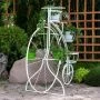 Подставка на 7 цветков 80*159*170см металл ВЕЛОСИПЕД черная 53-606