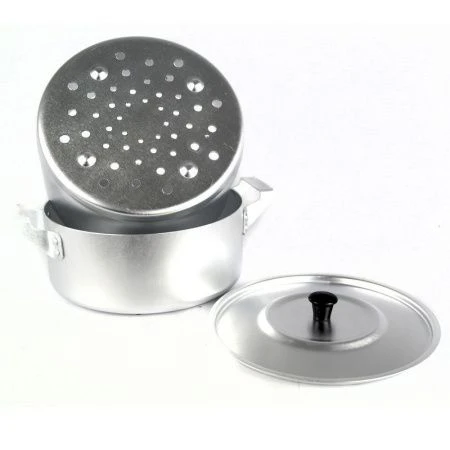 Пароварка 2-х уровневая алюминий МТ-045 (4)