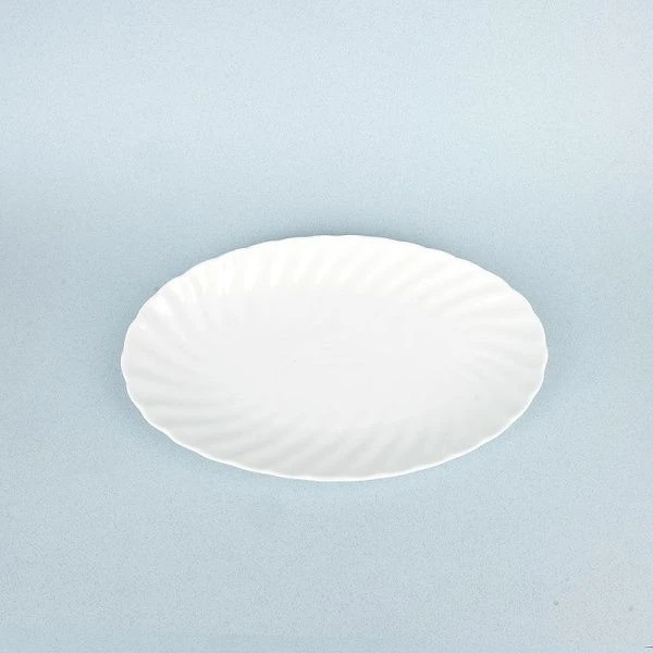 Блюдо 19*12,5*2,5см фарфор МАРШМЕЛЛОУ овальное (6/36)