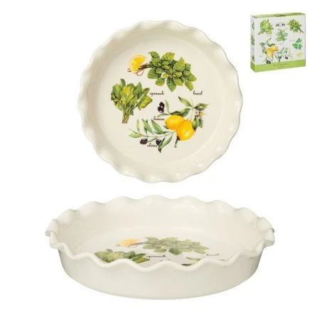 Блюдо для запекания 26см фарфор Секретные ингредиенты круглое (12)