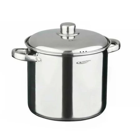 Кастрюля 11л нерж.сталь ГРЕТТА мет.крышка d26см толщина стенок 0,6мм индукция KT04-D-110 (2)