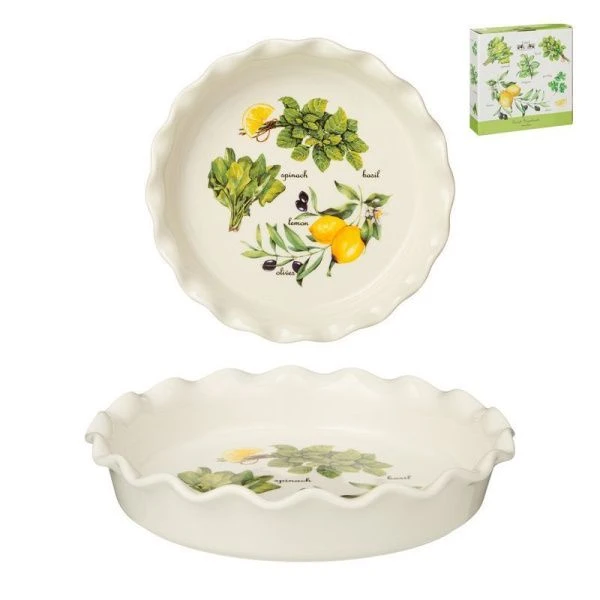 Блюдо для запекания 26см фарфор Секретные ингредиенты круглое (12)