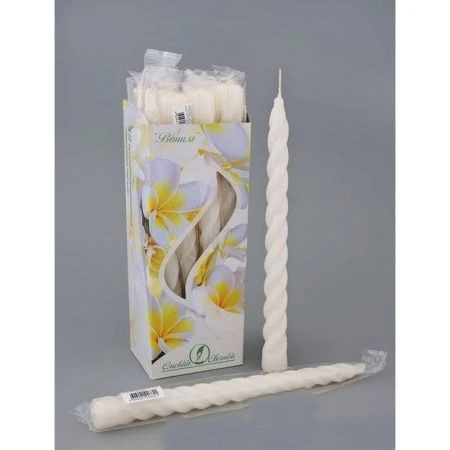 яяяСвеча витая ароматизированная  ВАНИЛЬ (72)