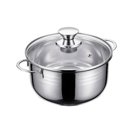 Кастрюля 3л нерж.сталь Bimbo со стекл.крышкой (8)
