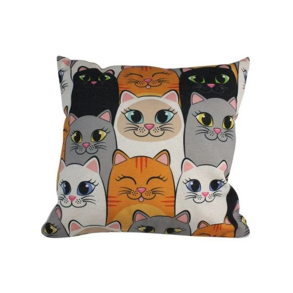 Подушка декоративная 40*40 (+-5 см) рогожка диз.31