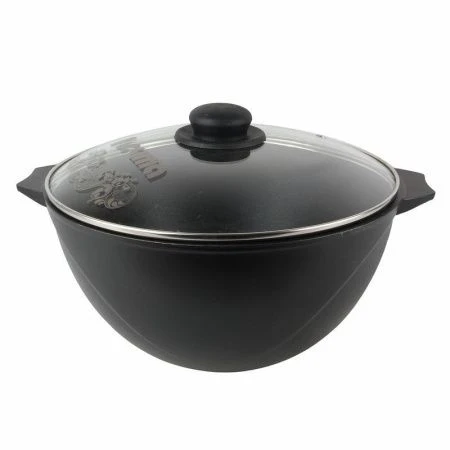 Казан для плова 6л алюминий ПРЕСТИЖ АП стекл.крышка (3)