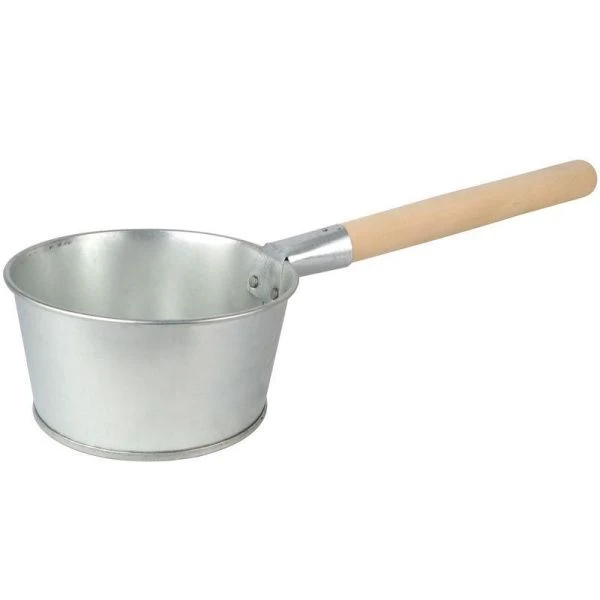 Ковш банный 1,5л оцинкованный с деревянной ручкой (10)