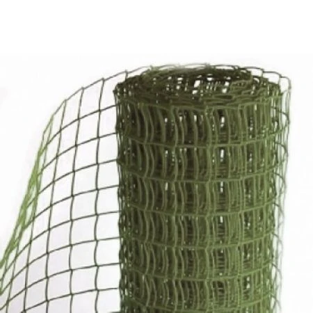 Решетка садовая пластик 35*40 20м (0,45*20) хаки квадрат ЭКО (1)