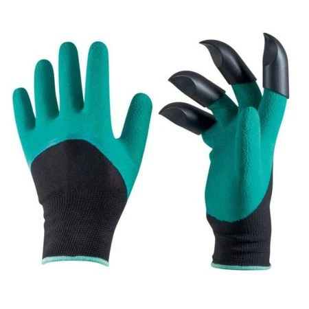 Перчатки полиэстер с латексным покрытием, 
с 4-мя пласт.когтями р-р 9 (L) GG-4 (120)
