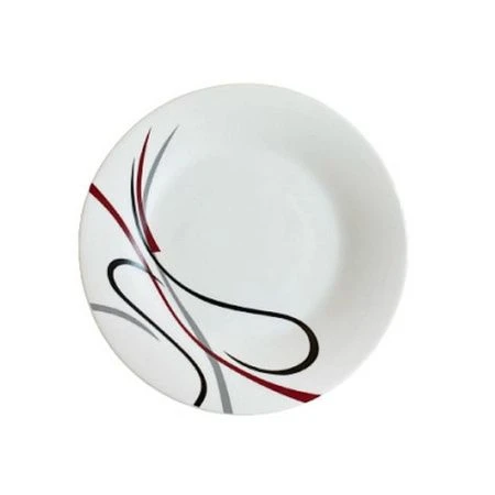 Тарелка мелкая 17,5см стеклокерамика ГЕОМЕТРИЯ плоская круглая (6/72)