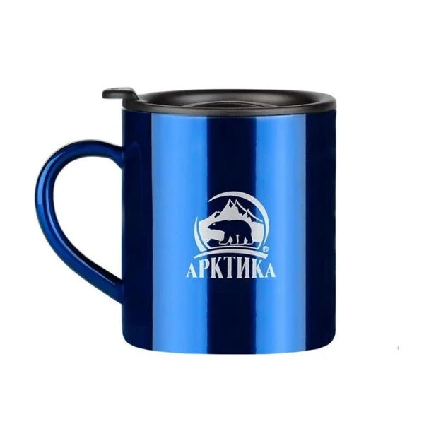 Термокружка 400мл нерж.сталь Арктика пласт.корпус синий арт. 802-400 ВЫВОД