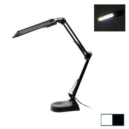 Лампа настольная шарнирная черная 75см металл/пластик 300BX (10)