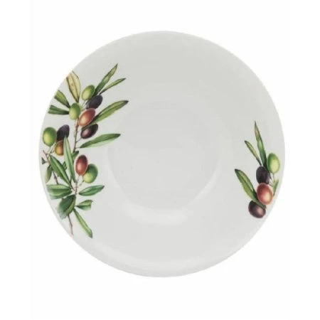 Тарелка мелкая 17,5см фарфор ОЛИВКИ плоская круглая (12/96)