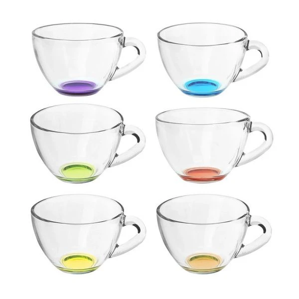 Кружка 200мл стекло Прага ЛАК МИКС NEW (24)