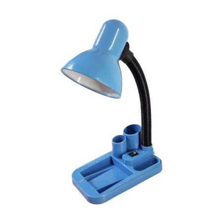 Лампа настольная с пеналом металл/пластик UT-220 синяя 220В 60Вт Е27, шнур 1,5м (12)