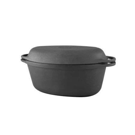 Утятница 9л h26см чугун с крышкой-сковородой 40см h14,8см (5)