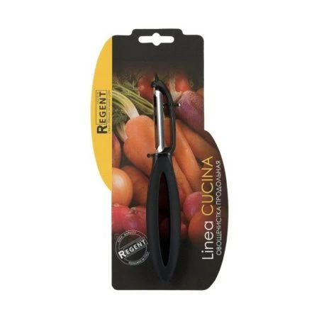 Овощечистка продольная тонированная 16,5*2см нерж.сталь Linea CUCINA 76-0506