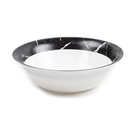 Салатник 19см 700мл стеклокерамика ЧЕРНЫЙ МРАМОР круглый (6/24) Салатник 19см 700мл стеклокерамика ЧЕРНЫЙ МРАМОР круглый (6/24)