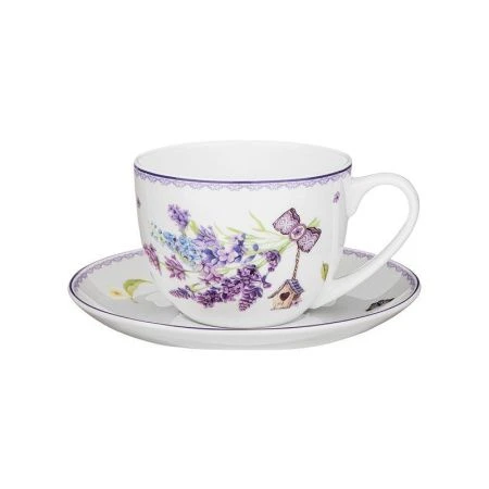 Чайный набор 2пр фарфор ПРОВАНС. ЛАВАНДА на 1 персону 330мл (18)